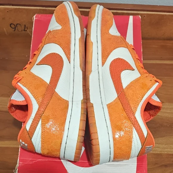 Nike Women's Sneakers Orange and White - Picture 8 of 13